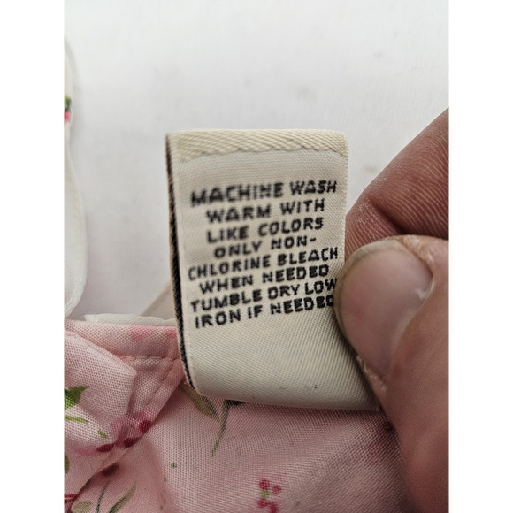 Copper Key Girl's Size 8 VTG Pink Floral Cotton Collared Dress - Picture 12 of 14